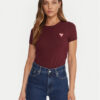 Guess Тишърт W2YI44 J1314 Бордо Regular Fit цвят на ниска цена