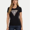 Guess Тишърт W5BI15 J1314 Черен Slim Fit цвят на ниска цена