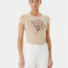 Guess Тишърт W5YI13 J1314 Бежов Regular Fit цвят на ниска цена