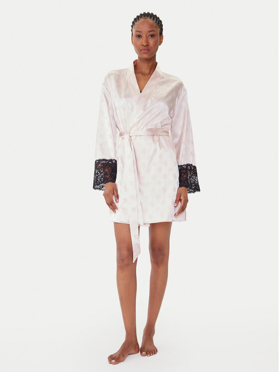 Guess Халат O5BX08 W4732 Розов Relaxed Fit цвят на ниска цена