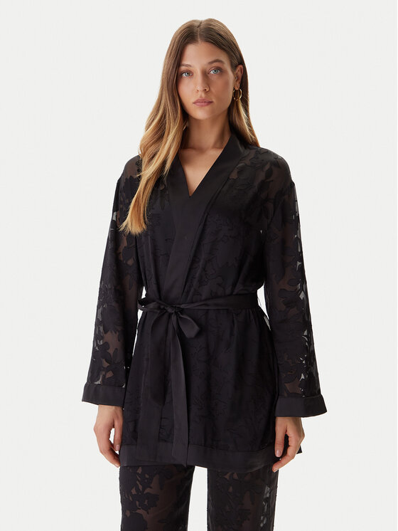 Guess Халат O5BX11 W4700 Черен цвят на ниска цена