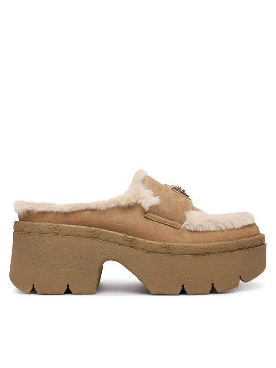 Guess Чехли FLFBRI ESU06 Бежов цвят на ниска цена