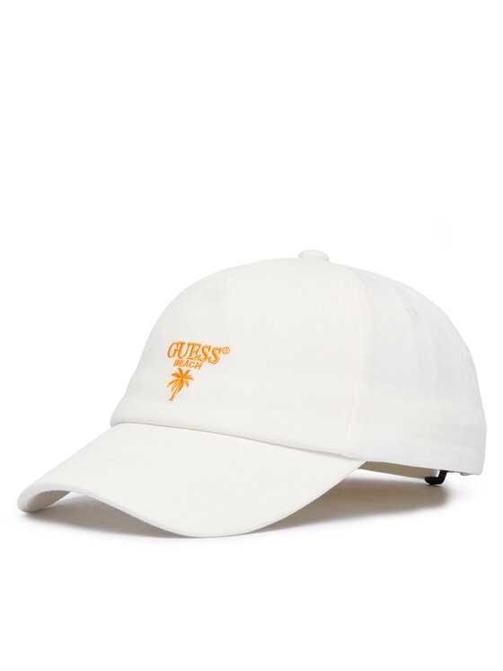 Guess Шапка с козирка F5GZ00 WO07T Бял цвят на ниска цена