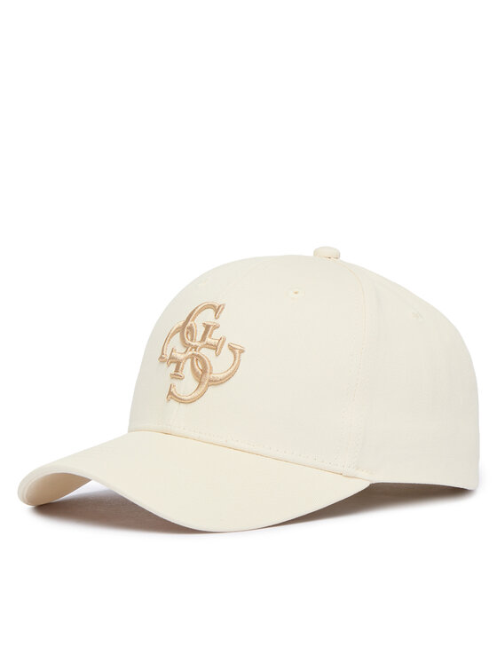 Guess Шапка с козирка M5GZ07 WO07T Екрю цвят на ниска цена