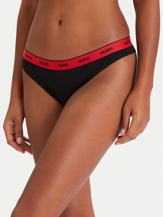 HUGO Бикини тип прашка 50545700 Черен цвят на ниска цена