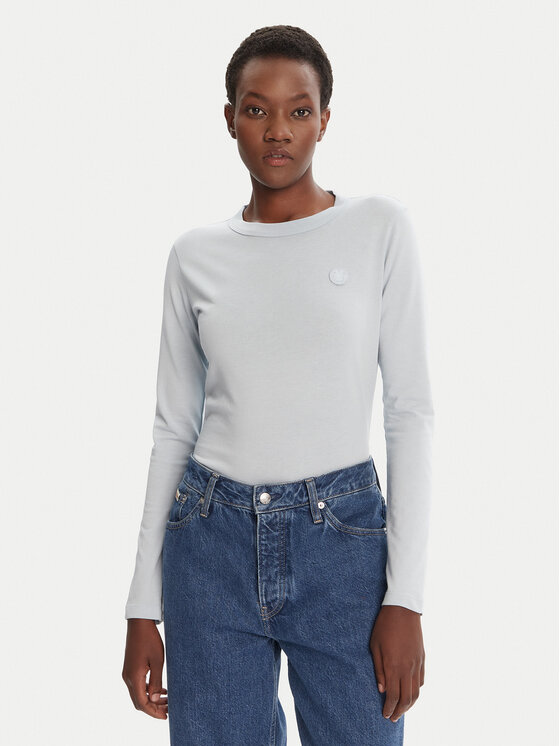 HUGO Блуза Daliria_B 50520316 Светлосиньо Regular Fit цвят на ниска цена