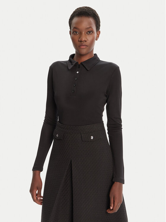 HUGO Блуза Darosevil 50543100 Черен Regular Fit цвят на ниска цена