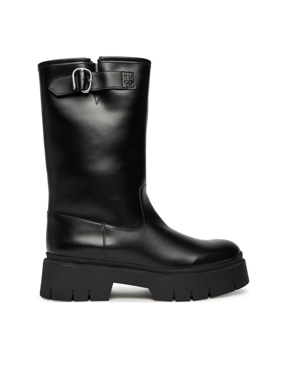 HUGO Ботуши Kris 50552735 Черен цвят на ниска цена