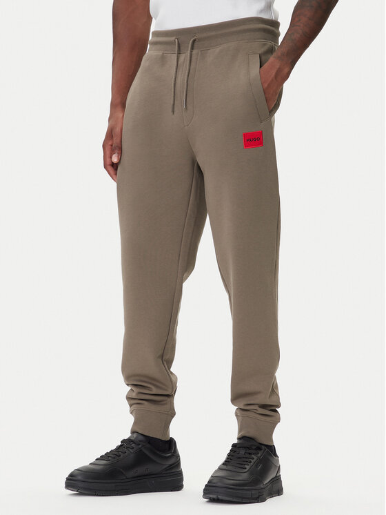 HUGO Долнище анцуг Doak212 50447963 Бежов Regular Fit цвят на ниска цена