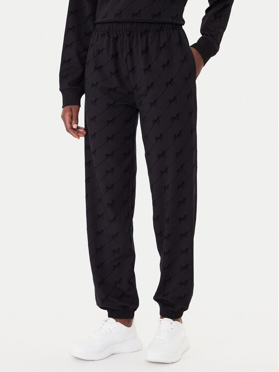 HUGO Долнище анцуг Lokky 50545211 Черен Regular Fit цвят на ниска цена