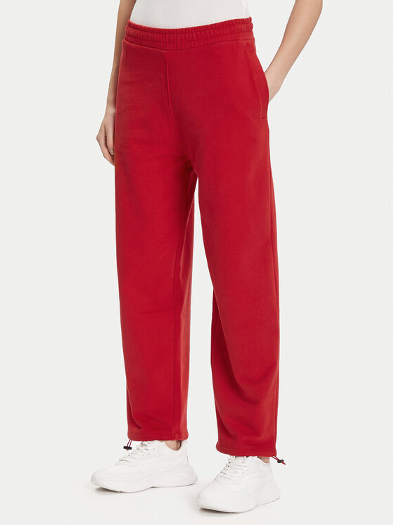 HUGO Долнище анцуг Norata_B 50542564 Червен Baggy Fit цвят на ниска цена