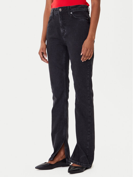 HUGO Дънки Gitria_1 50546503 Сив Slim Fit цвят на ниска цена