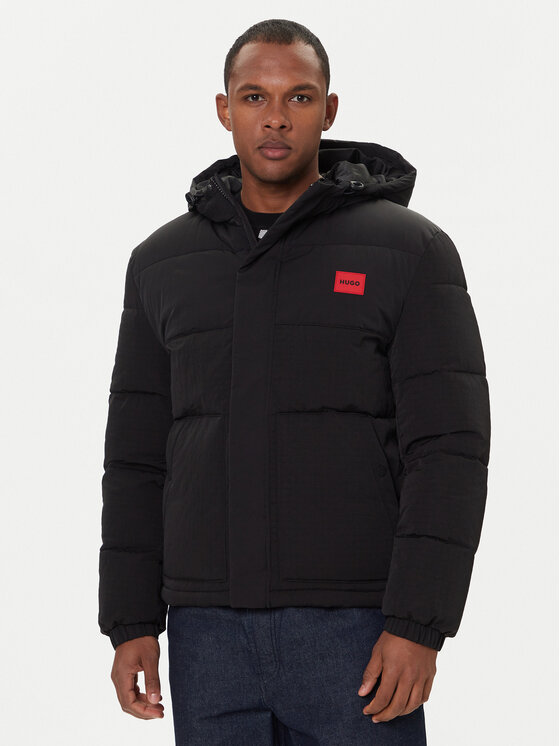 HUGO Зимно яке Baro2541 50547897 Черен Regular Fit цвят на ниска цена