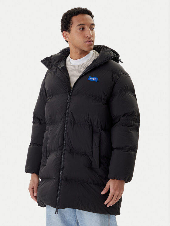 HUGO Зимно яке Bodi2541 50546653 Черен Relaxed Fit цвят на ниска цена