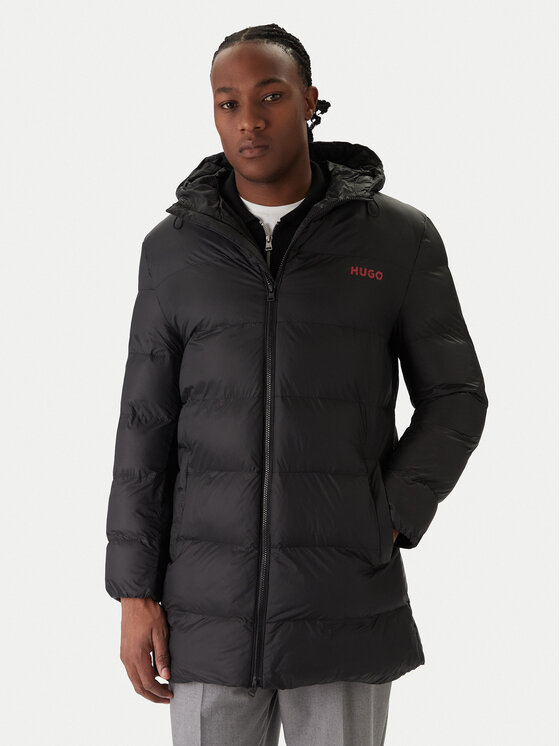 HUGO Зимно яке Mati2541 50546909 Черен Slim Fit цвят на ниска цена
