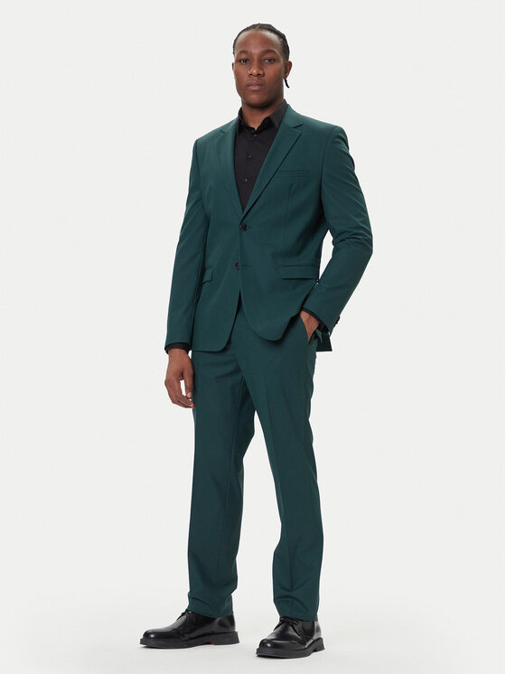 HUGO Костюм Arti-Hesten253X 50544524 Зелен Extra Slim Fit цвят на ниска цена