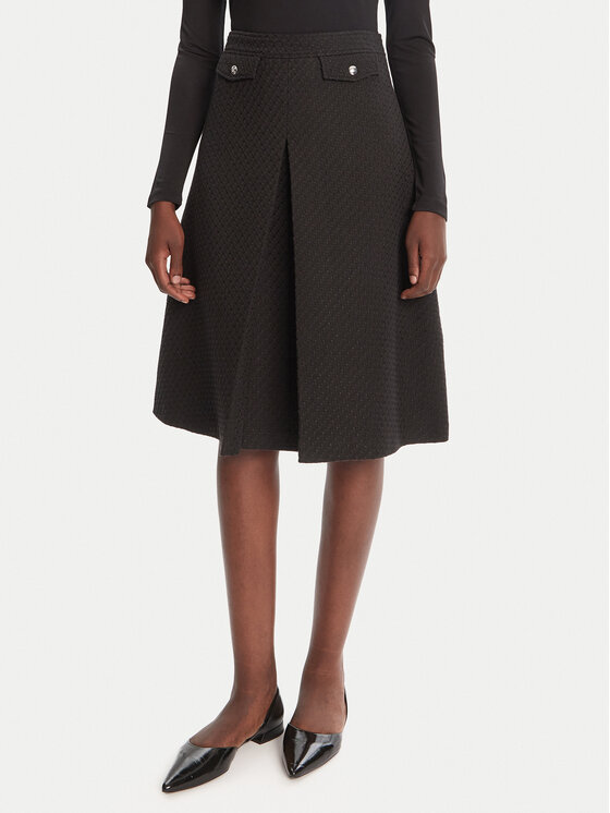 HUGO Миди пола Raferi 50542629 982 Черен Regular Fit цвят на ниска цена