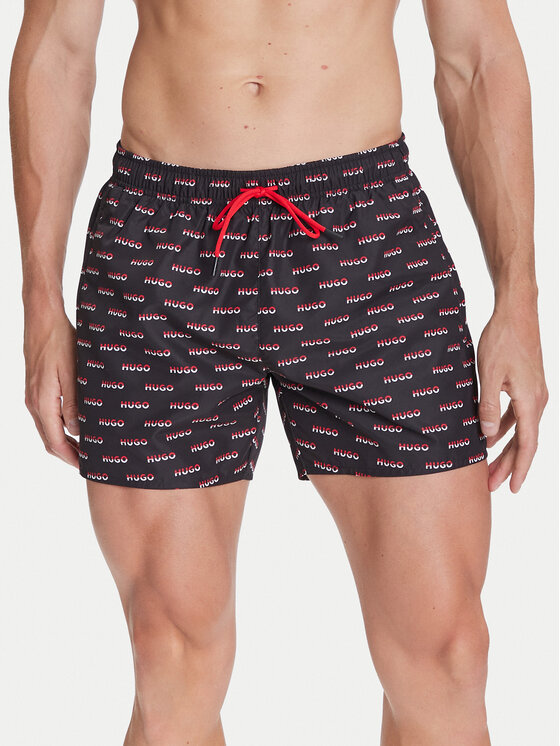 HUGO Плувни шорти Dody 50545401 Черен Regular Fit цвят на ниска цена