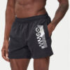 HUGO Плувни шорти Silver 50549864 Черен Regular Fit цвят на ниска цена