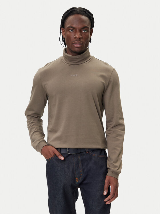 HUGO Поло Daporollo 50547372 Бежов Regular Fit цвят на ниска цена