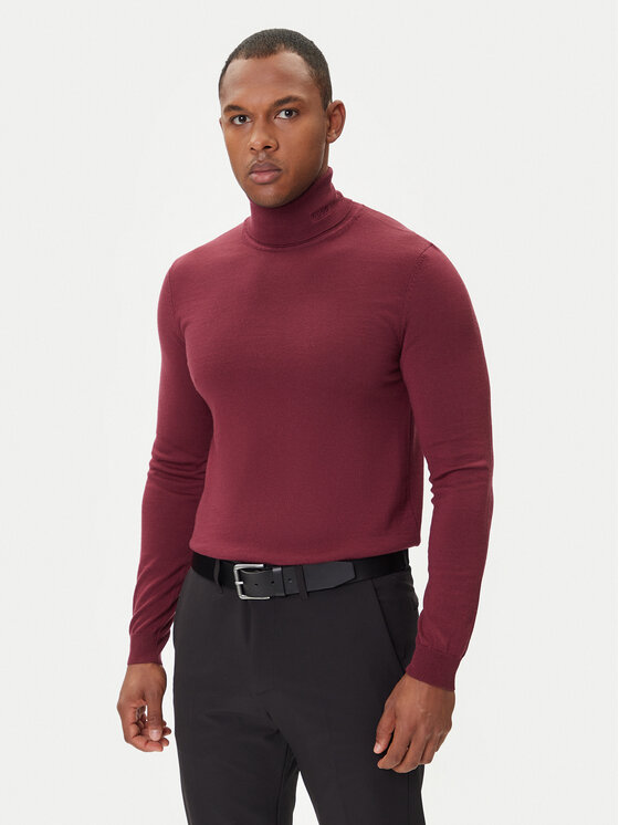 HUGO Поло San Thomas-M 50474174 Бордо Regular Fit цвят на ниска цена