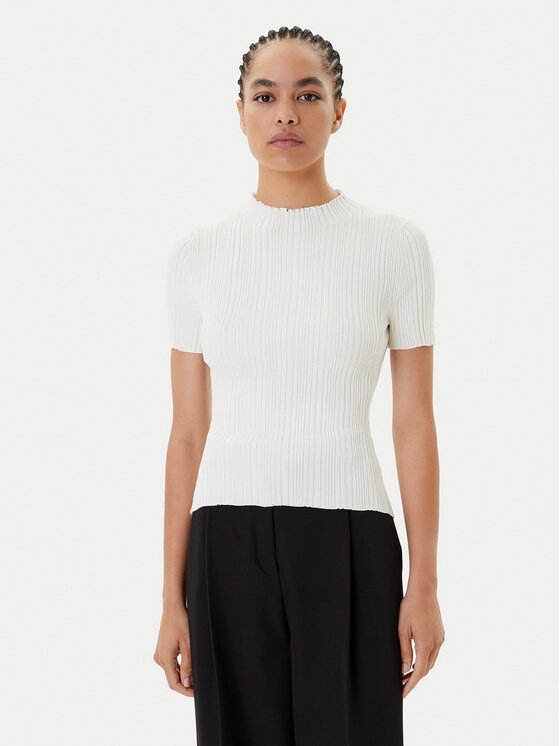 HUGO Пуловер Sarphapilk 50542598 Бежов Slim Fit цвят на ниска цена