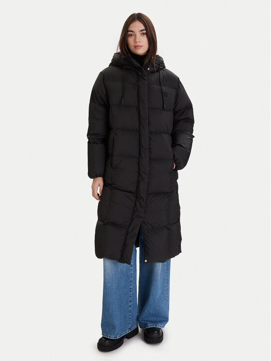 HUGO Пухено яке Fini-3 50546355 Черен Regular Fit цвят на ниска цена