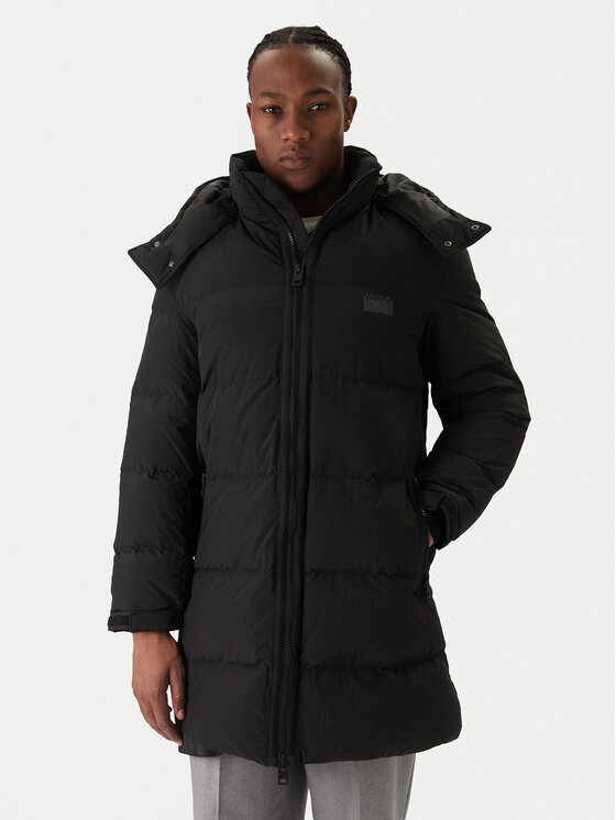 HUGO Пухено яке Magnuso2541 50546228 Черен Regular Fit цвят на ниска цена