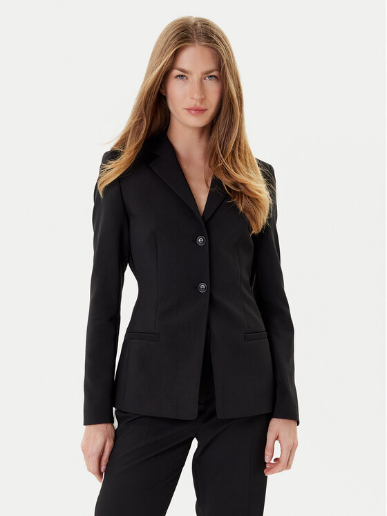 HUGO Сако Alirani 50542616 001 Черен Regular Fit цвят на ниска цена