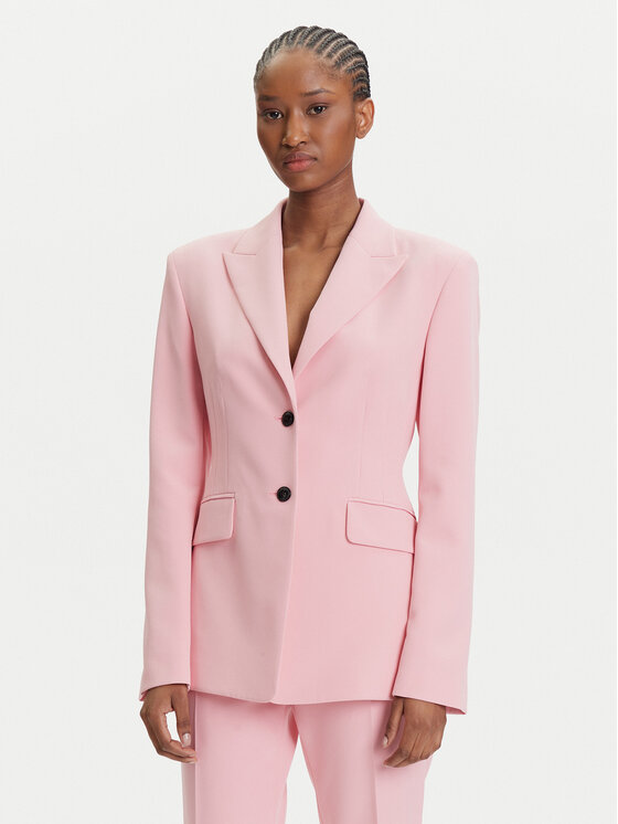 HUGO Сако Asmalla-1 50533901 Розов Slim Fit цвят на ниска цена