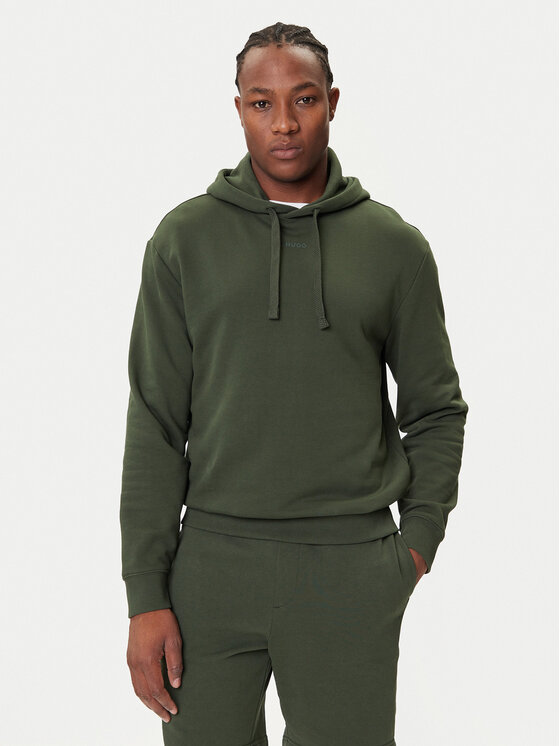 HUGO Суитшърт Dapo 50486478 Зелен Relaxed Fit цвят на ниска цена