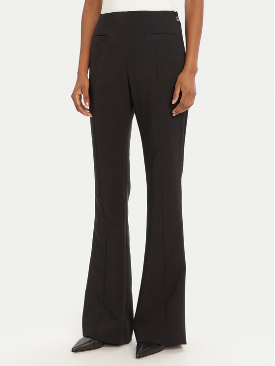 HUGO Текстилни панталони Halaran 50542674 Черен Regular Fit цвят на ниска цена