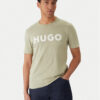 HUGO Тишърт Dulivio 50467556 Зелен Regular Fit цвят на ниска цена