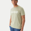 HUGO Тишърт Dulivio 50467556 Зелен Regular Fit цвят на ниска цена