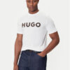 HUGO Тишърт Dulivio 50542737 Екрю Regular Fit цвят на ниска цена