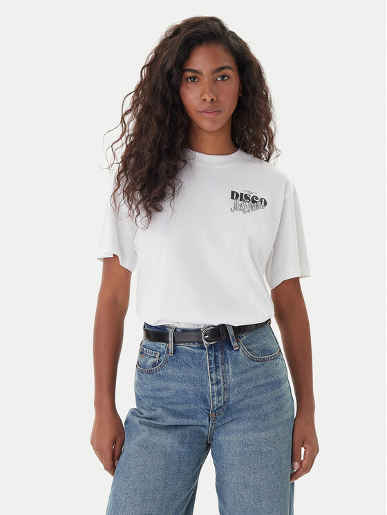 HUGO Тишърт Vintage 50550148 Бял Relaxed Fit цвят на ниска цена