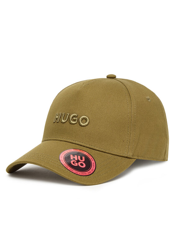 HUGO Шапка с козирка 50533410 Зелен цвят на ниска цена