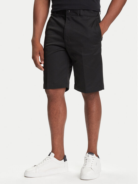 HUGO Шорти от плат Darik241 50505857 Черен Regular Fit цвят на ниска цена