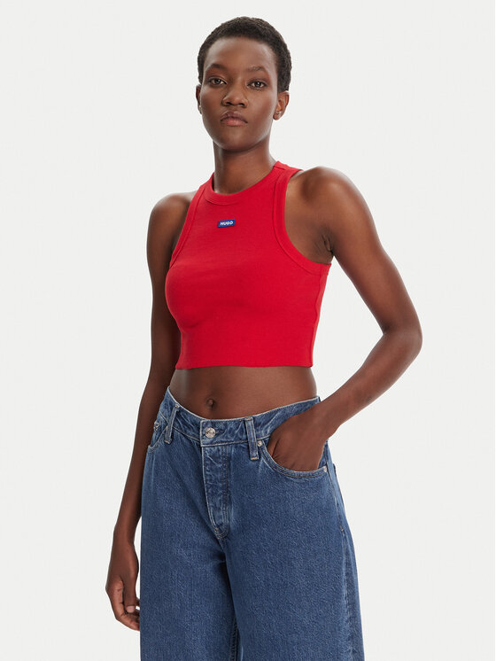 HUGO топ Baby 50511450 Бордо Slim Fit цвят на ниска цена