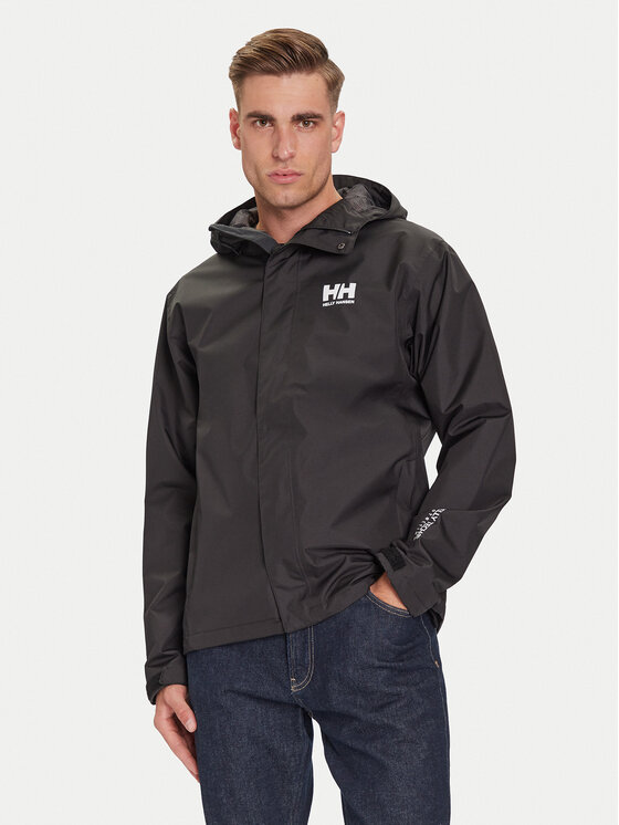 Helly Hansen Яке за дъжд Seven 62047 Черен Regular Fit цвят на ниска цена