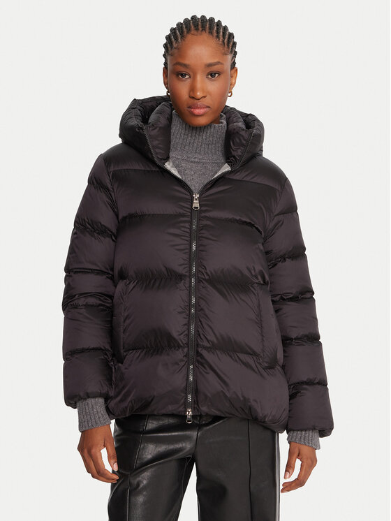 Hetregó Пухено яке Arina 8P600 25WD02 Черен Regular Fit цвят на ниска цена