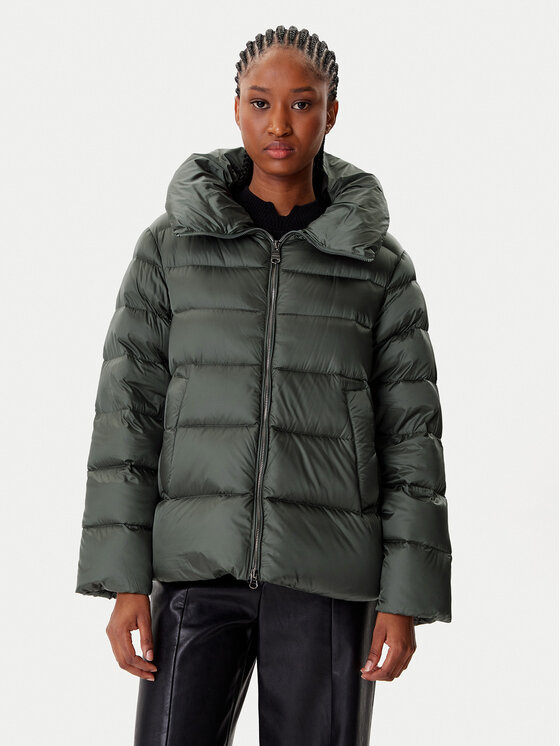 Hetregó Пухено яке Clara 8P601 25WD02 Зелен Regular Fit цвят на ниска цена