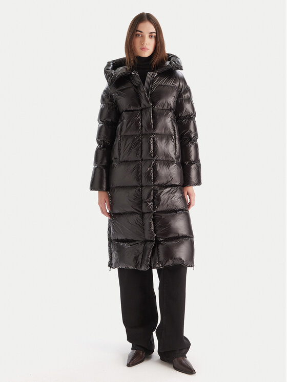 Hetregó Пухено яке Eifel 8P781 25WD24 Черен Regular Fit цвят на ниска цена