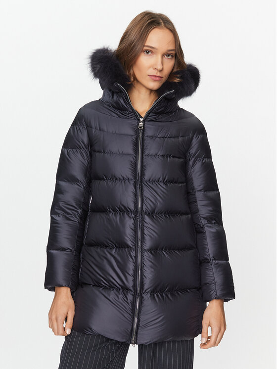 Hetregó Пухено яке Hanna 8K602F 23WD02 Тъмносин Regular Fit цвят на ниска цена