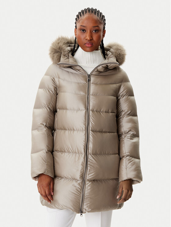 Hetregó Пухено яке Hanna 8P602F 25WD02 Бежов Regular Fit цвят на ниска цена