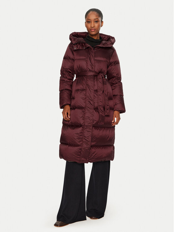 Hetregó Пухено яке Karen 8N605 Бордо Regular Fit цвят на ниска цена