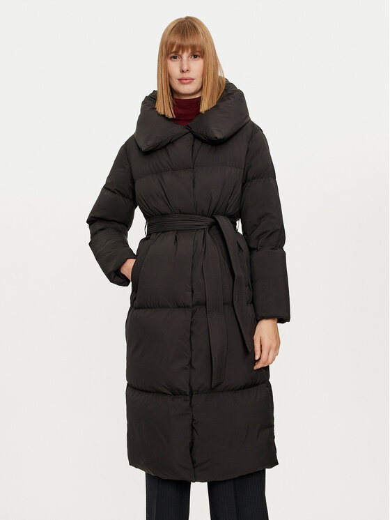 Hetregó Пухено яке Valery 8N691 Черен Loose Fit цвят на ниска цена