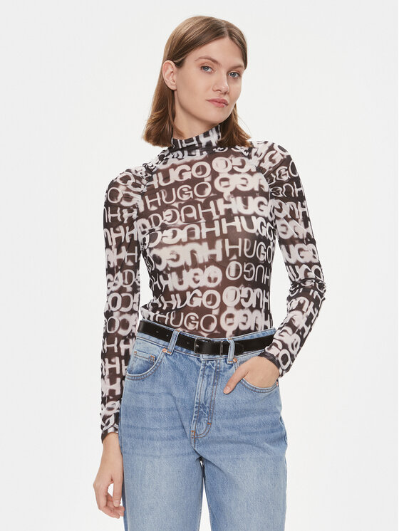 Hugo Блуза Damaryllis 50505290 Цветен Slim Fit цвят на ниска цена