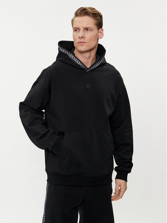 Hugo Суитшърт Datechi 50510105 Черен Relaxed Fit цвят на ниска цена