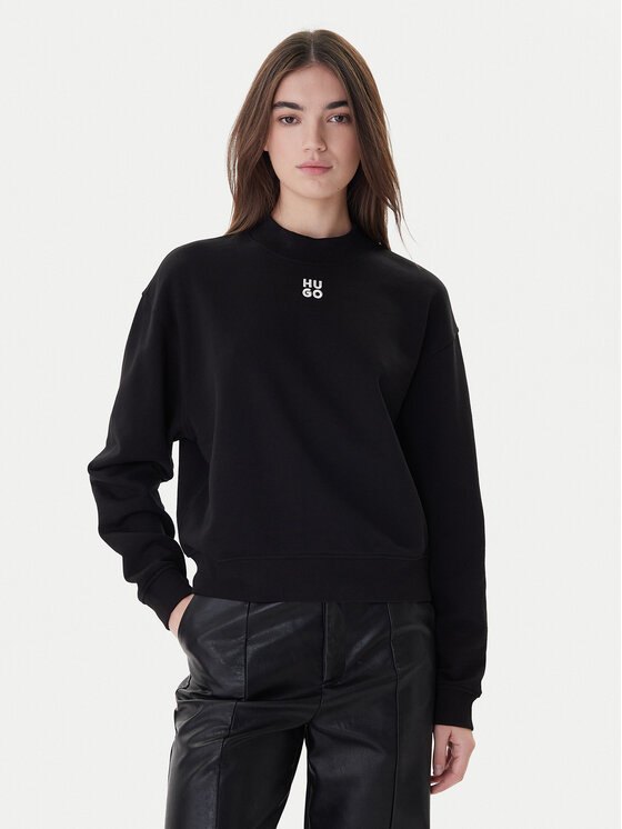 Hugo Суитшърт Daxandria 50527463 Черен Relaxed Fit цвят на ниска цена